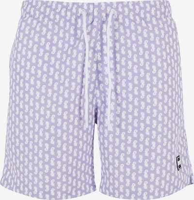 Urban Classics Kupaće hlače u lavanda / crna / bijela, Pregled proizvoda