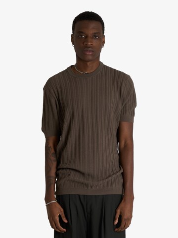 LOW BRAND Shirt in Brown: front