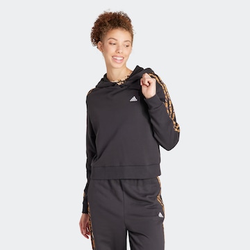 ADIDAS SPORTSWEAR Αθλητική μπλούζα φούτερ 'Essentials' σε μαύρο: μπροστά