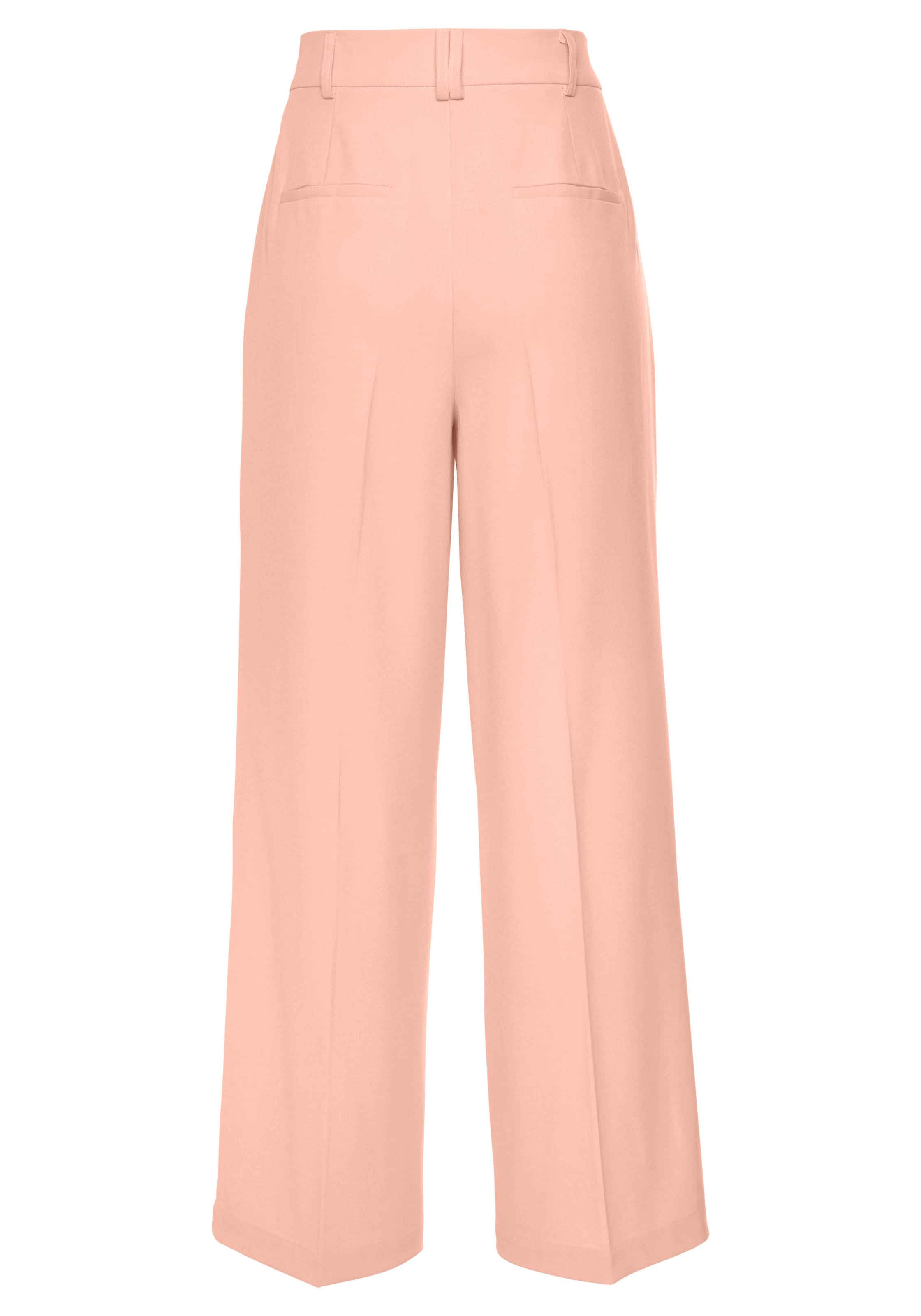 LASCANA Широкий Плиссированные брюки в Ярко-розовый