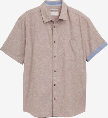 TOM TAILOR Overhemd in Bruin: voorkant