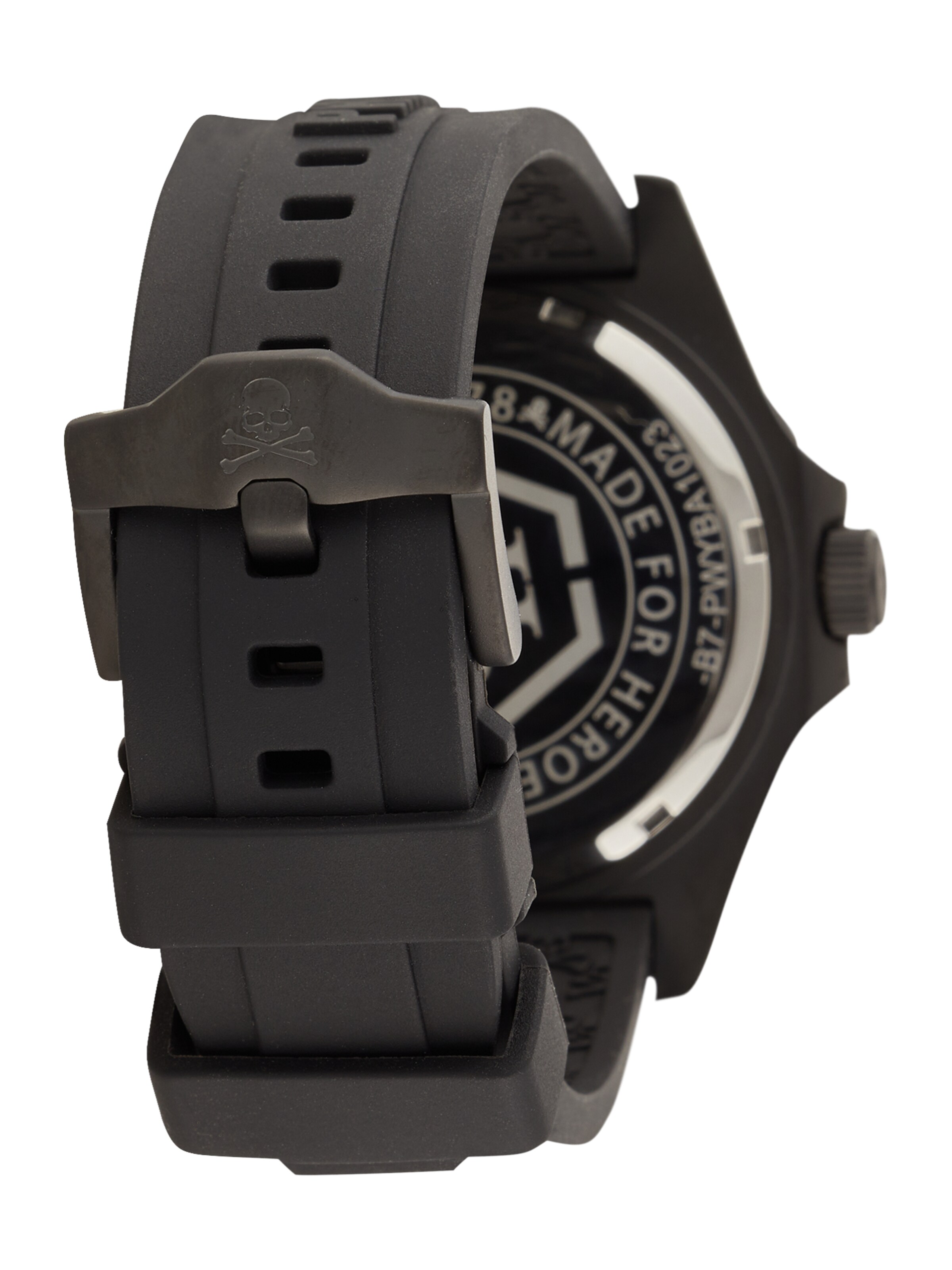 Ceas analogic de la Philipp Plein pe negru