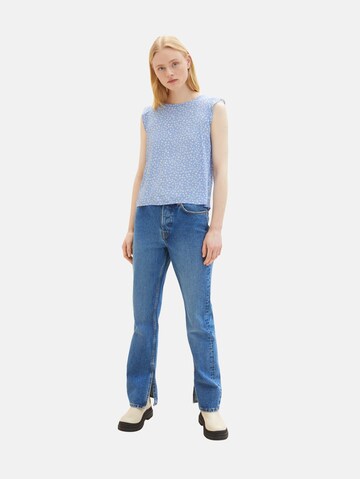 TOM TAILOR DENIM Bluse in Blau