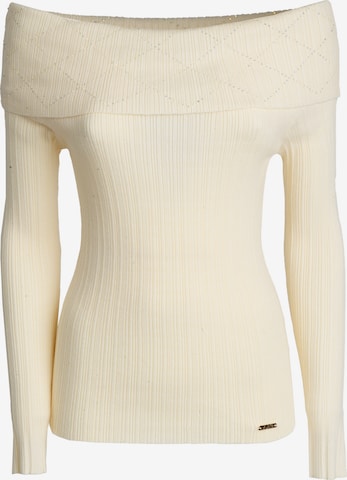 Influencer Neulepaita värissä beige: etupuoli