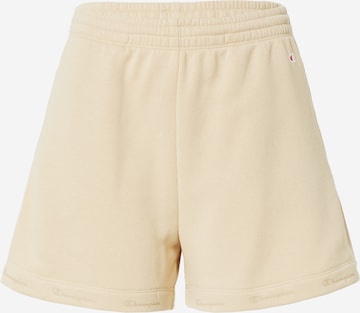Pantalon Champion Authentic Athletic Apparel en beige : devant