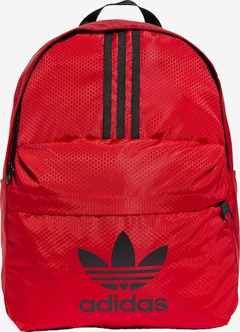 ADIDAS ORIGINALS Backpack in Red: front