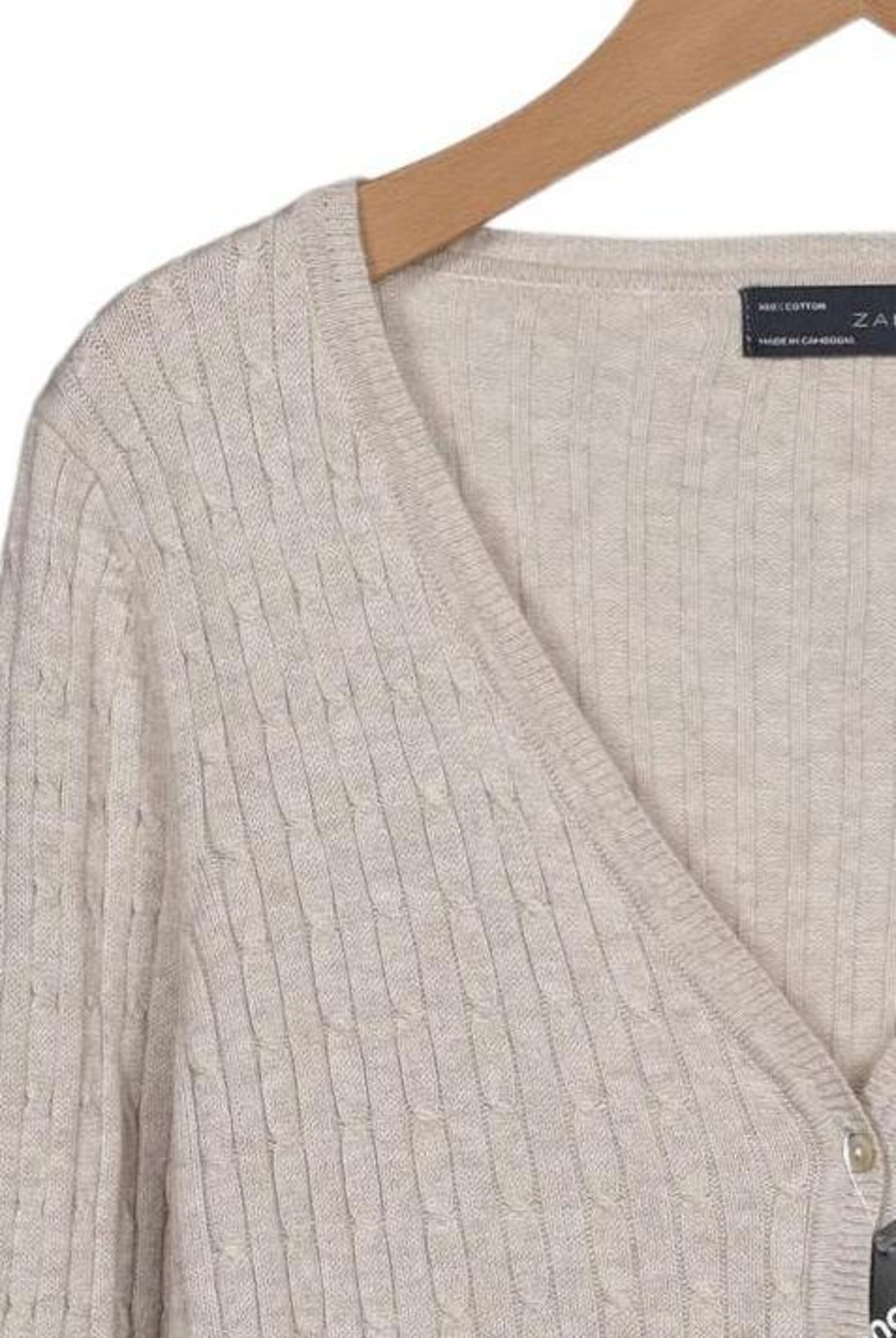 ZARA Sweater & Cardigan in L in Beige