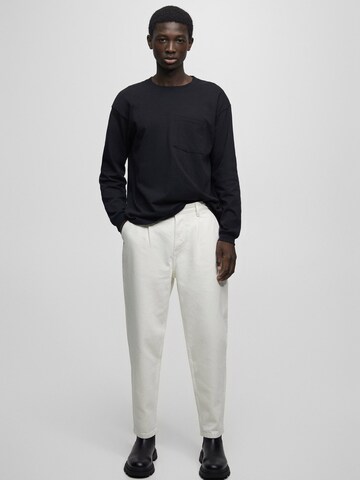 Pull&Bear Regular Панталон в бяло