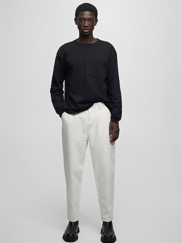 Regular Pantalon Pull&Bear en blanc