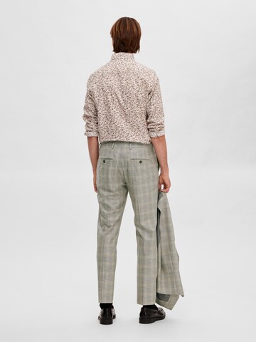 SELECTED HOMME Regular Pleated Pants in Grey