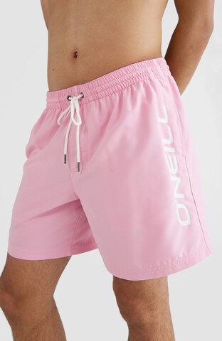 Shorts de bain O'NEILL en rose : devant