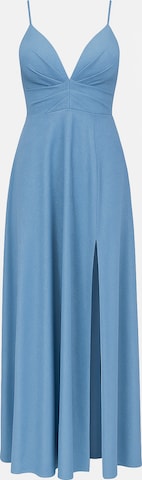 Robe de soirée Ombre en bleu : devant