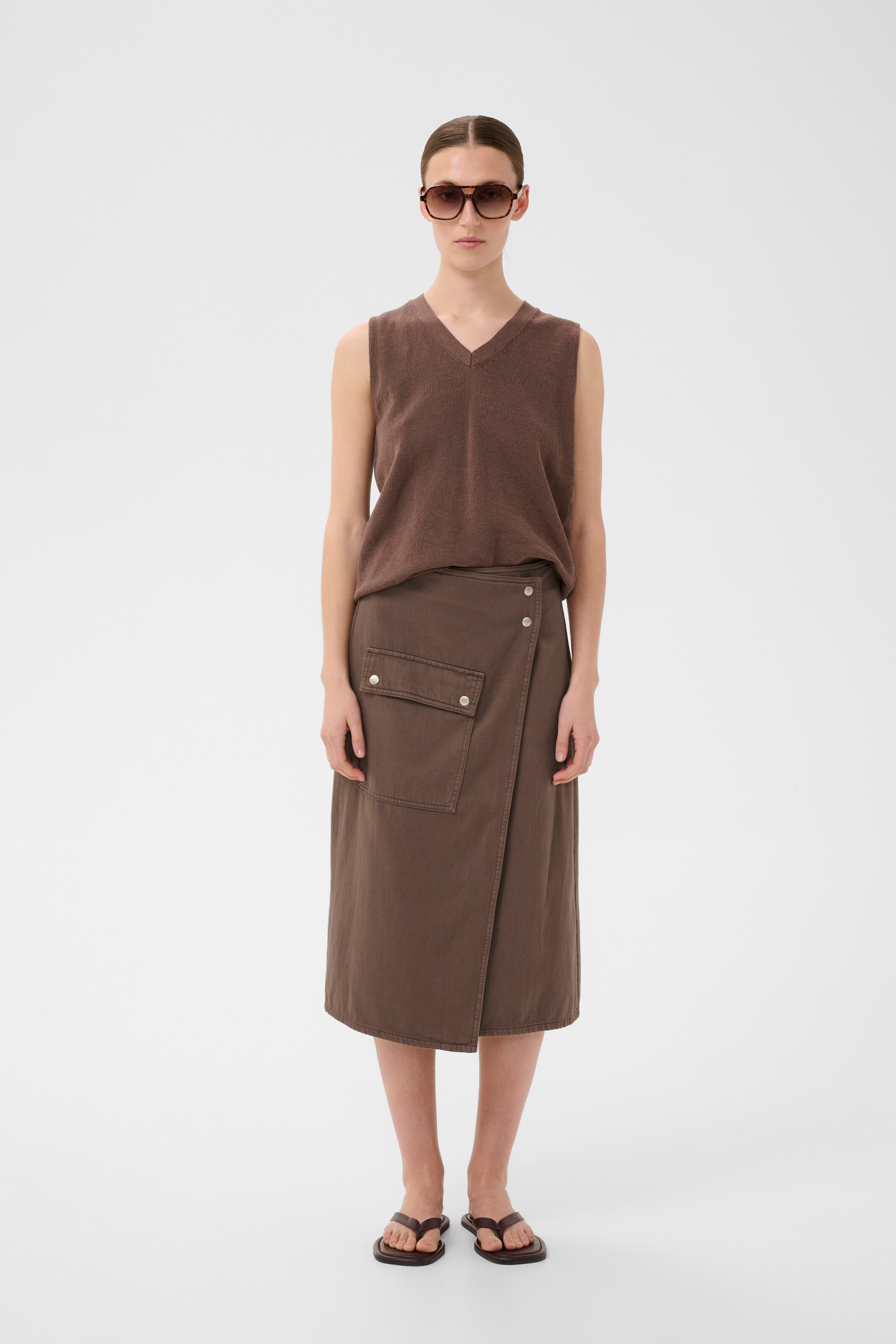 InWear Nederdel 'GLADYS' i brun: forside