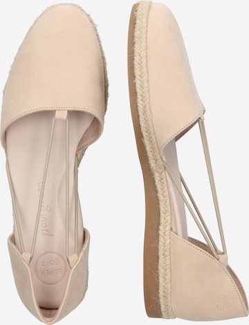 Paul Green Ballet Flats with Strap in Beige