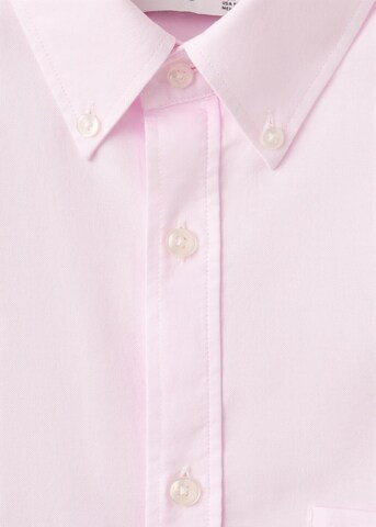 MANGO MAN Regular fit Button Up Shirt 'Oxli' in Pink