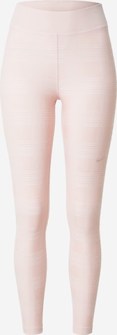 NIKE Skinny Παντελόνι φόρμας σε ροζ: μπροστά