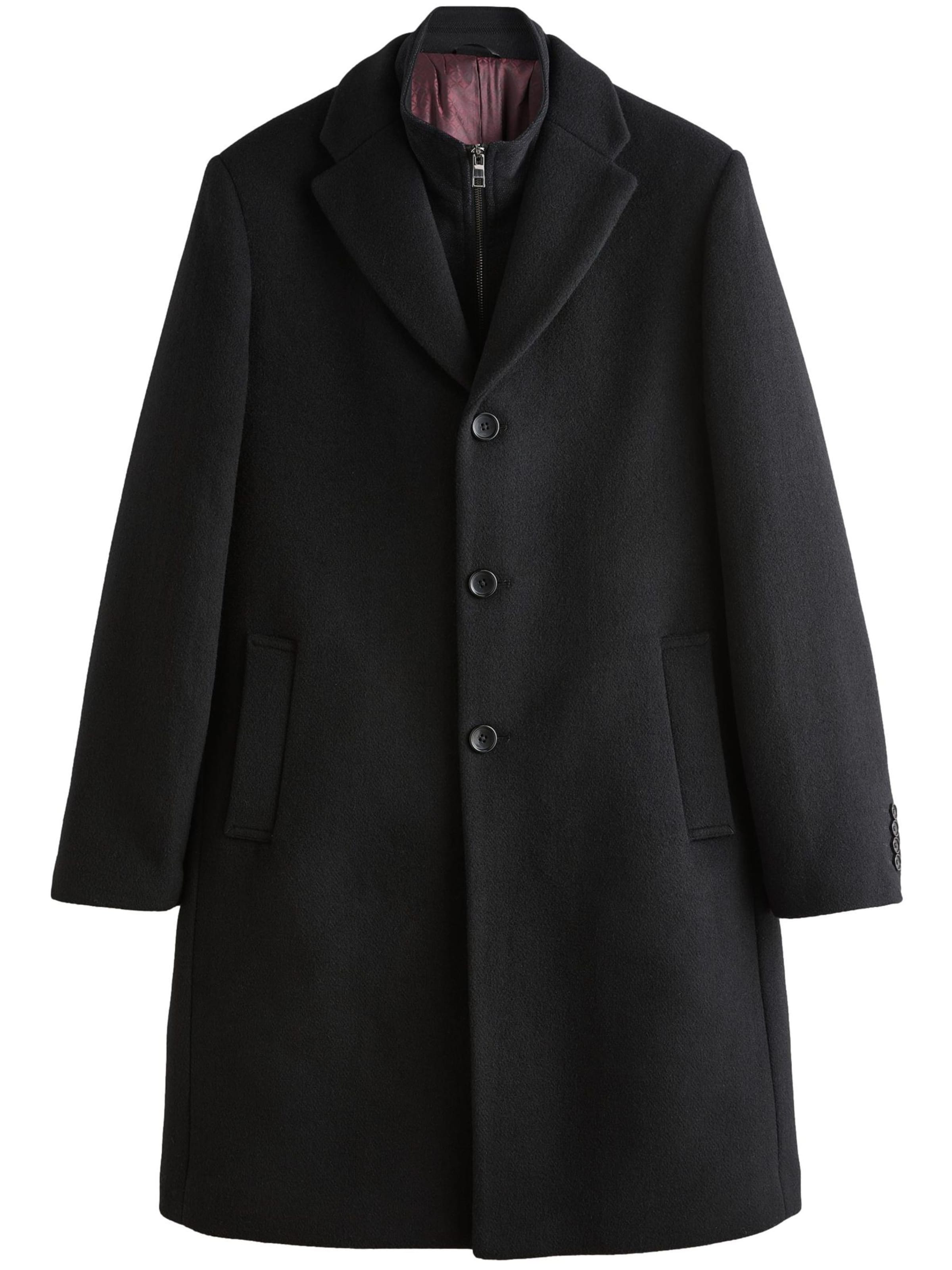 Manteau mi-saison Next en noir : devant