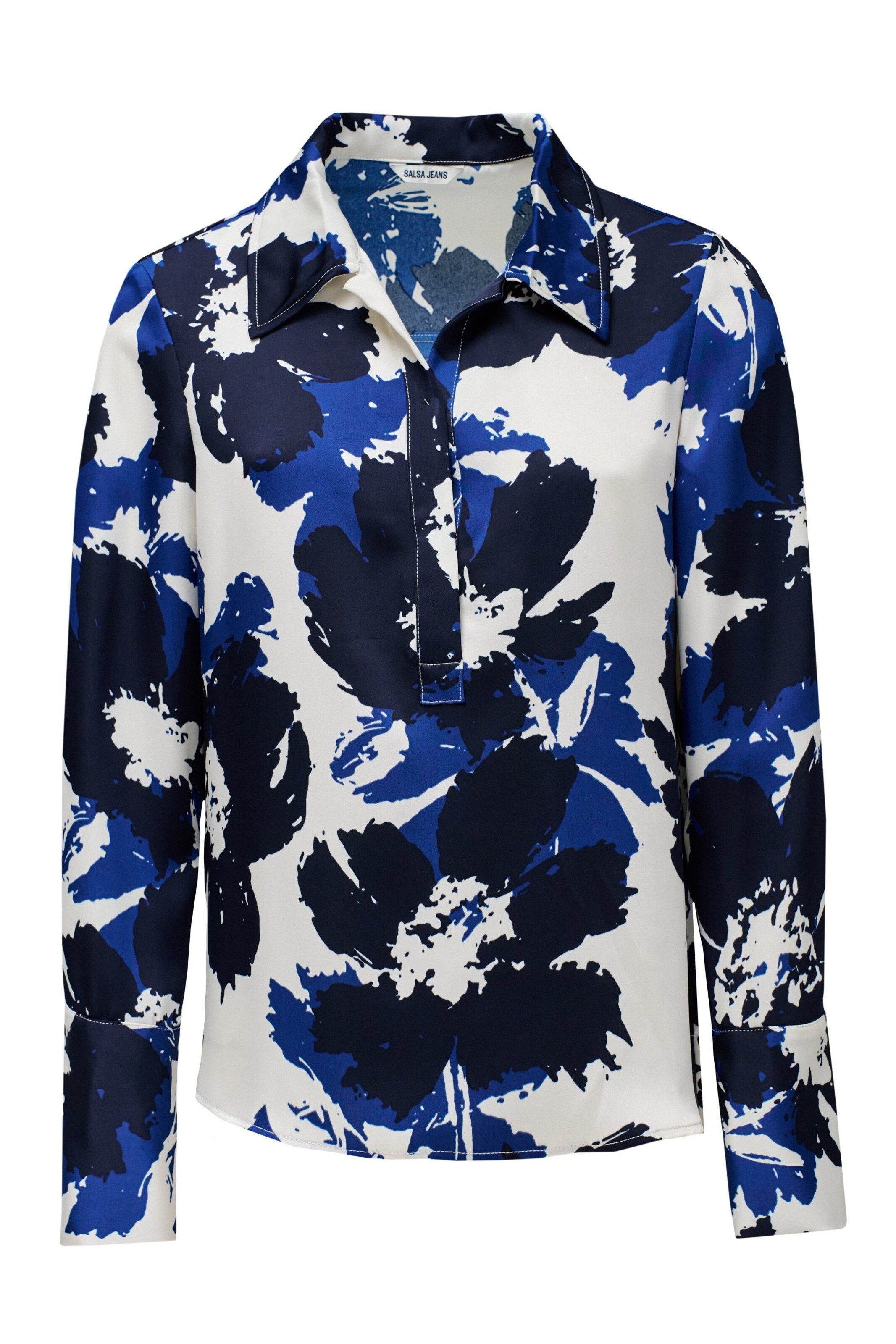 Salsa Jeans Blouse in Blauw: voorkant