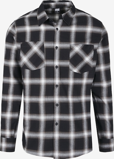 Urban Classics Camisa em cinzento claro / preto, Vista do produto