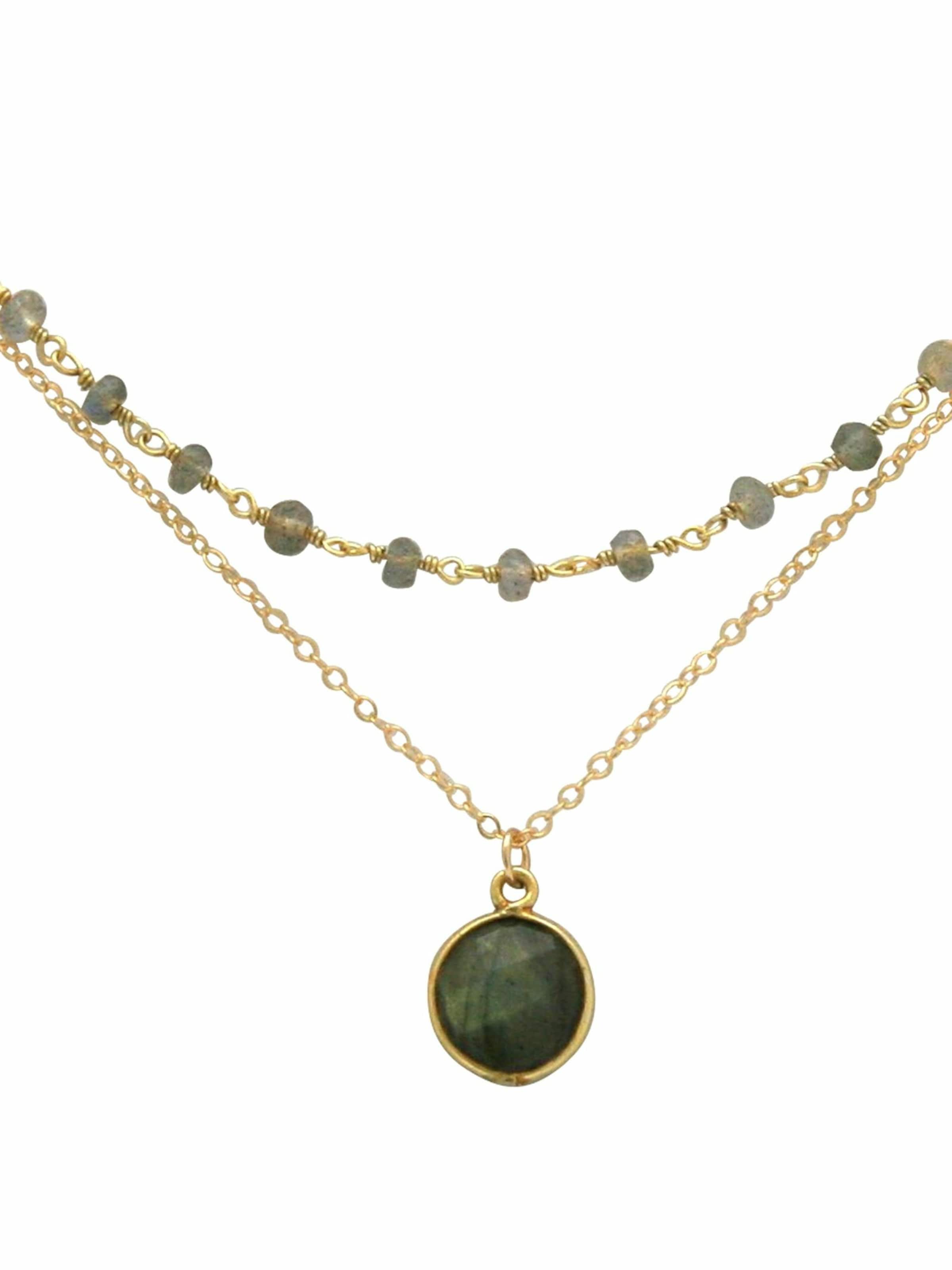 Gemshine Ketting in Goud: voorkant