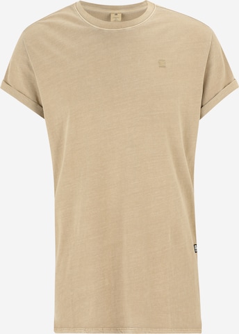 T-Shirt G-Star RAW en beige : devant