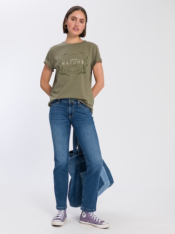 Cross Jeans T-Shirt '56017' in Grün