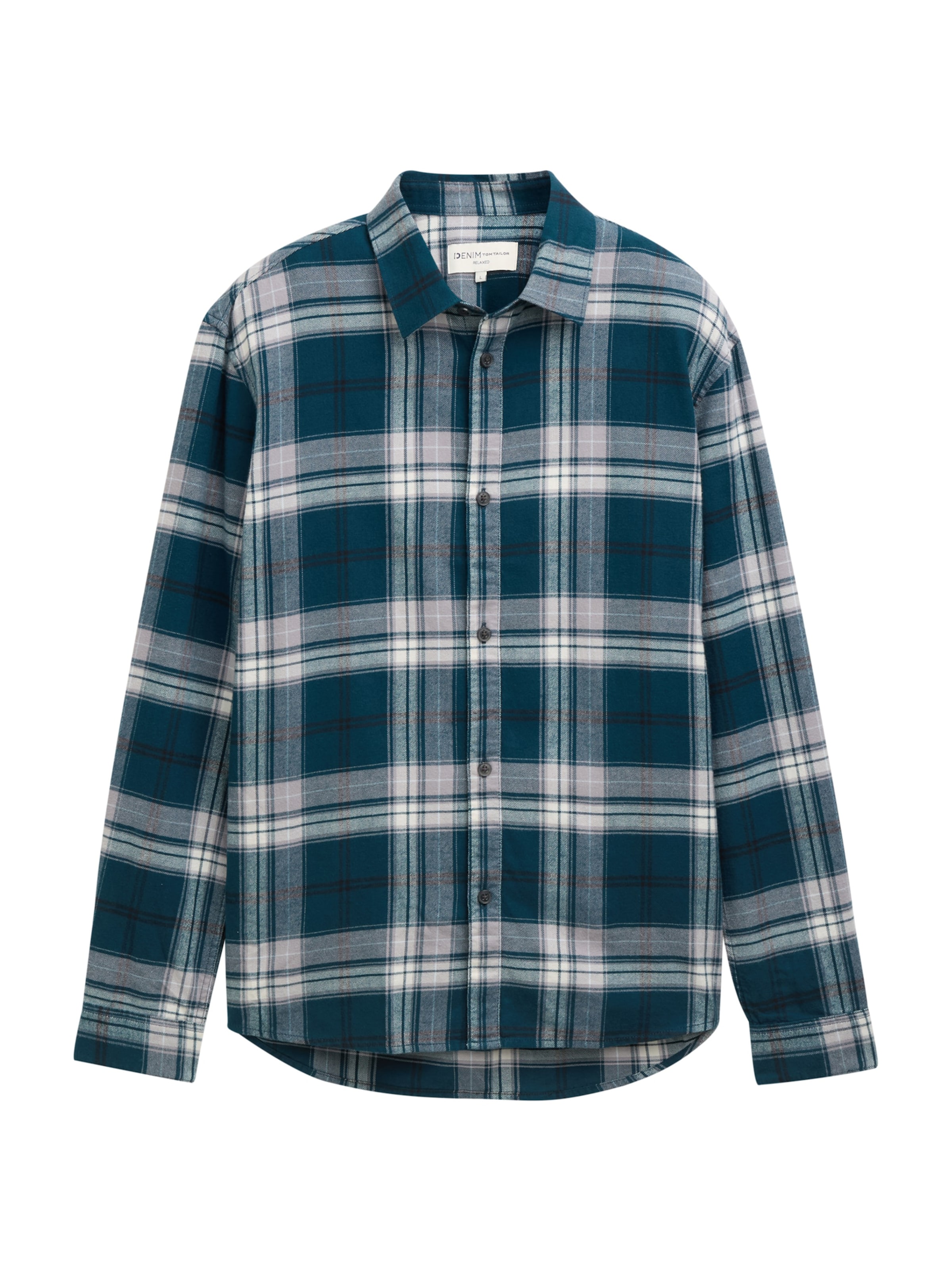 TOM TAILOR DENIM Hemd in Grün: Vorderseite