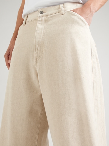 WEEKDAY Baggy Broek 'Astro' in Beige