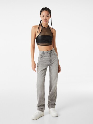 Bershka Regular Jeans in Grey