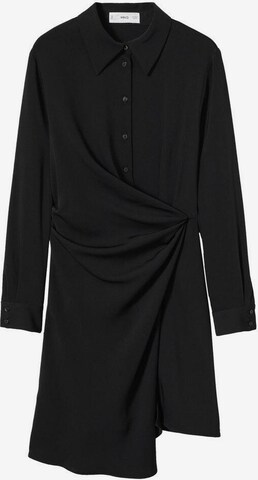 MANGO Košilové šaty 'Alas2' – černá: přední strana