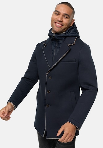 INDICODE JEANS Between-Seasons Coat ' Apostolos ' in Blue