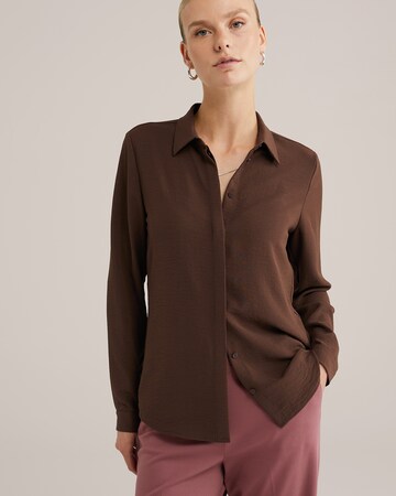 Chemisier WE Fashion en marron : devant