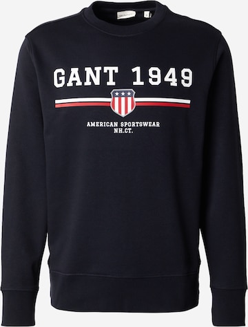 GANT Majica | črna barva: sprednja stran