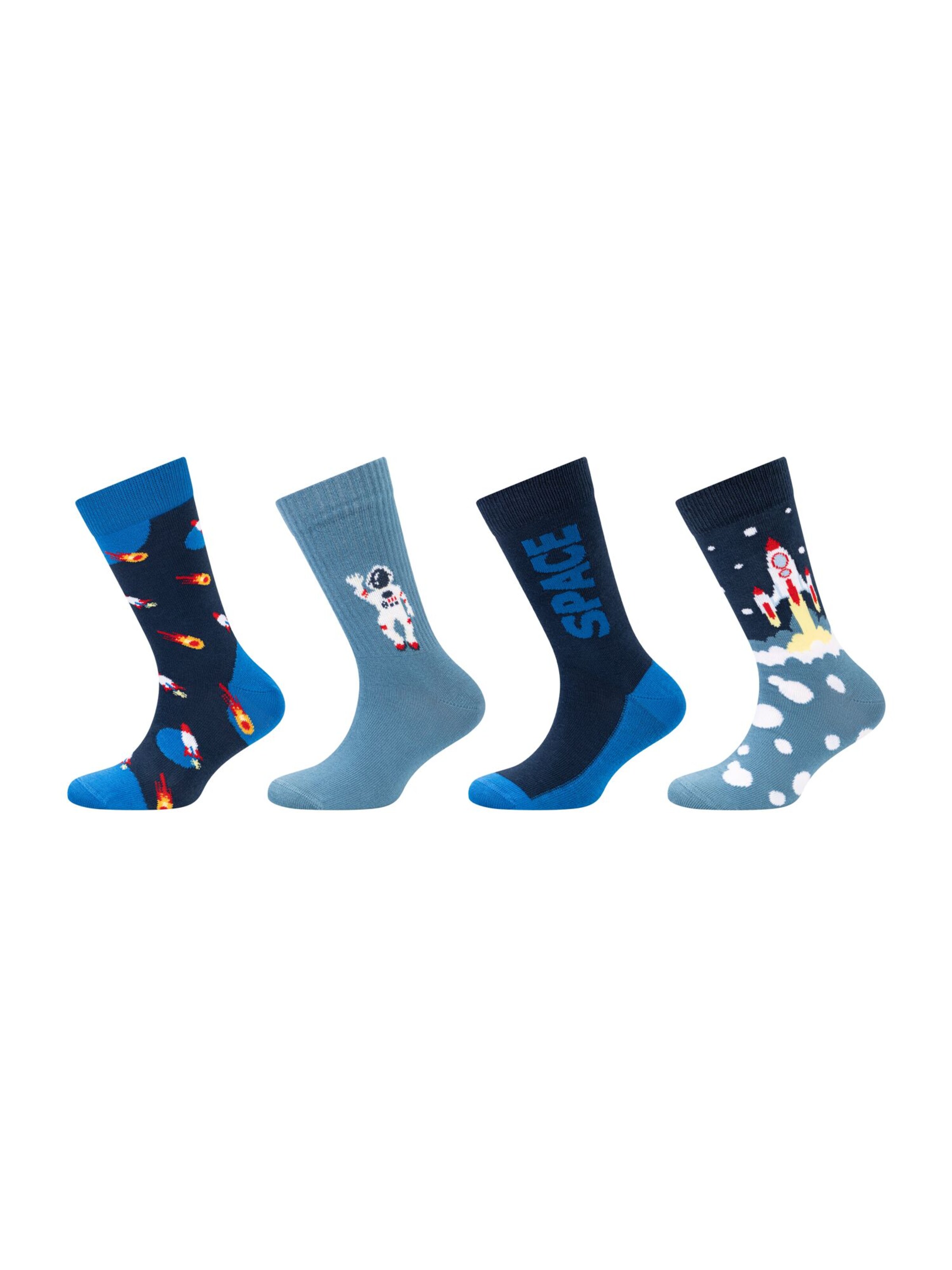 camano Sokken in Blauw: zijkant