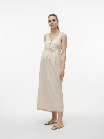 Robe 'Evi Lia' MAMALICIOUS en beige