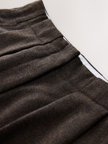 Wide Leg Pantalon à pince Next en marron