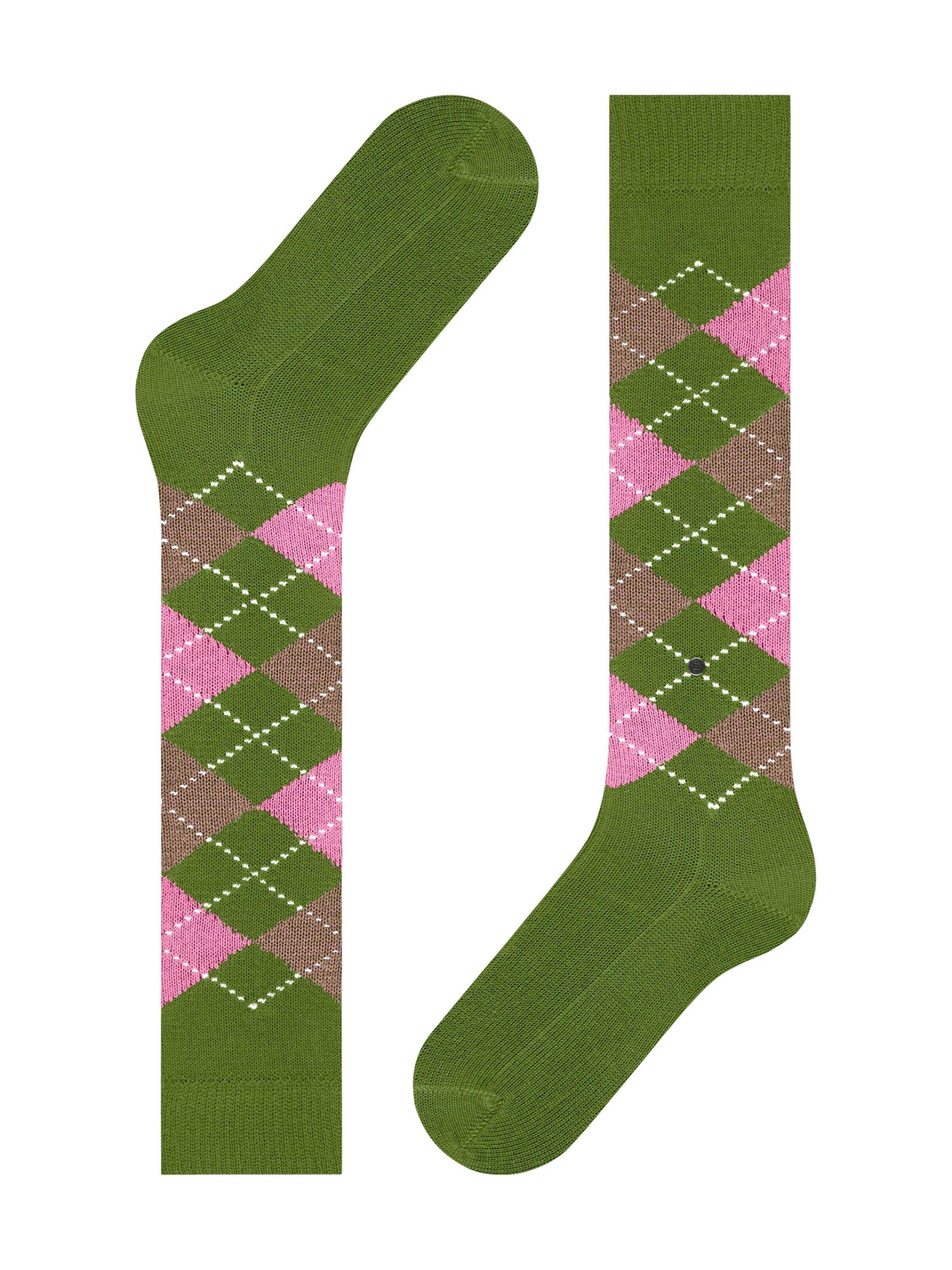 BURLINGTON Overknee Strümpfe 'Whitby'‌‌‌‌‌ in Grün