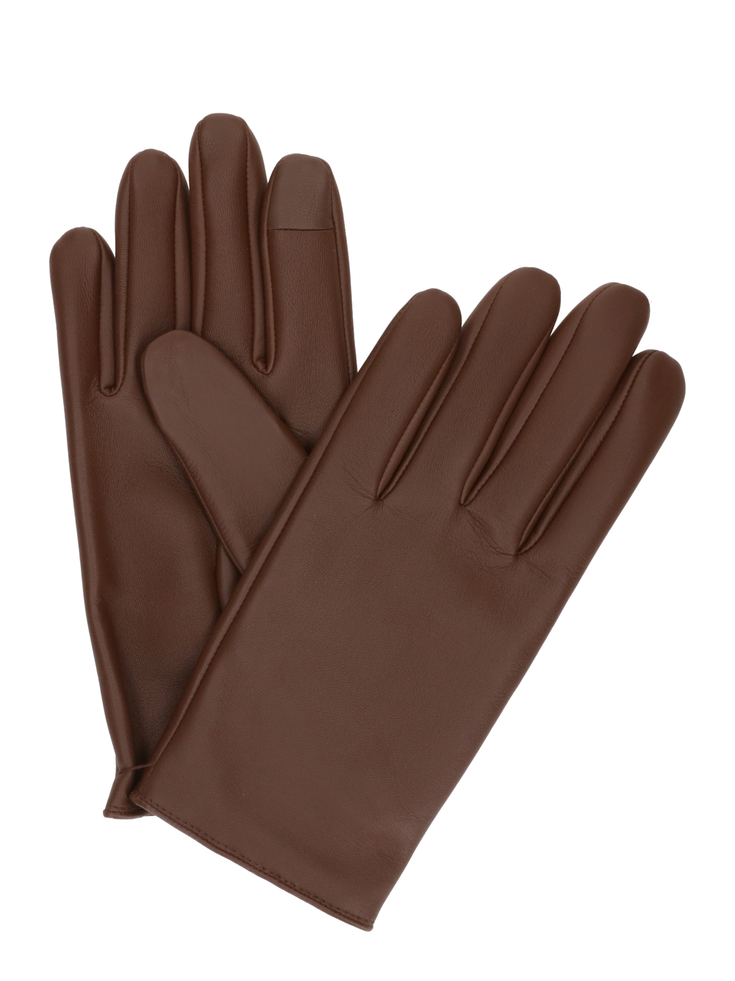 BOSS Vingerhandschoenen in de kleur Bruin, Productweergave