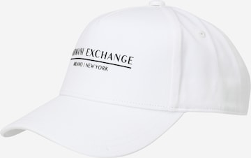 Cappello da baseball di ARMANI EXCHANGE in bianco: frontale