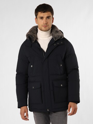 Andrew James Winter Jacket ' Finn3 ' in Blue: front