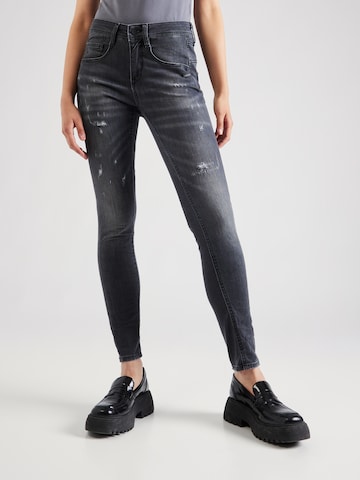 Gang Slimfit Jeans 'Amelie' in Grijs: voorkant