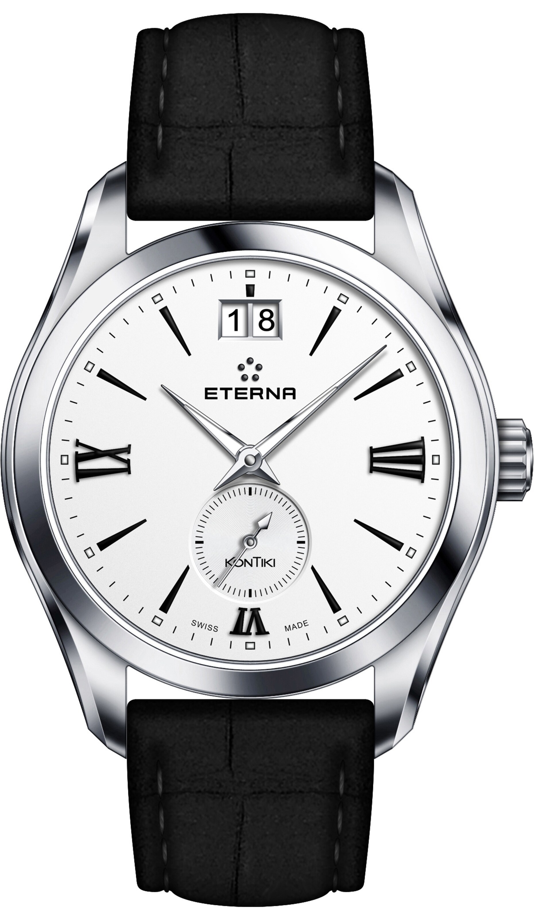 ETERNA Analog watch in Silver: front