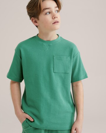 WE Fashion Shirt in Groen: voorkant