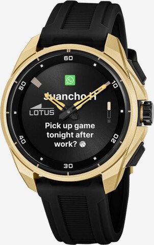 Montre digitale Lotus en noir : devant