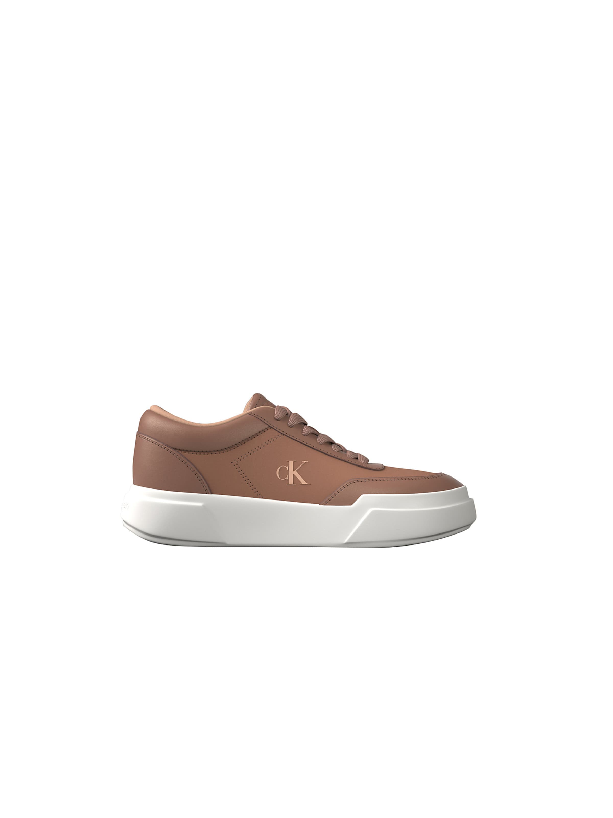 Baskets basses Calvin Klein en rose : devant