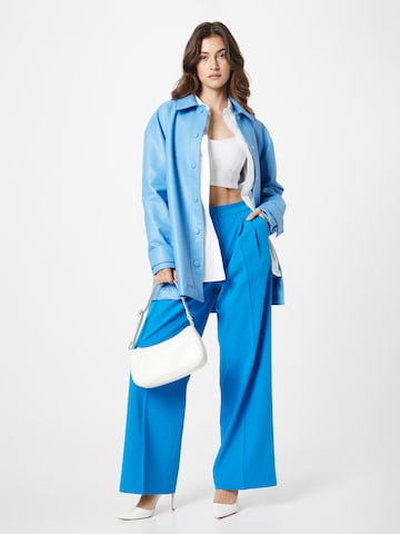 2NDDAY Regular Pleat-Front Pants 'Mille' in Blue