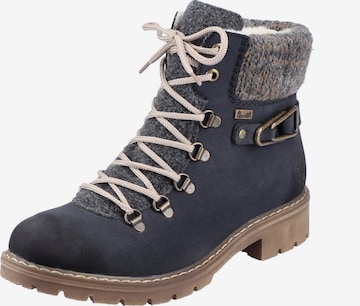 Bottines Rieker en bleu : devant