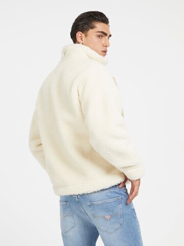 GUESS Fleece Jacket 'Sherpa' in Beige