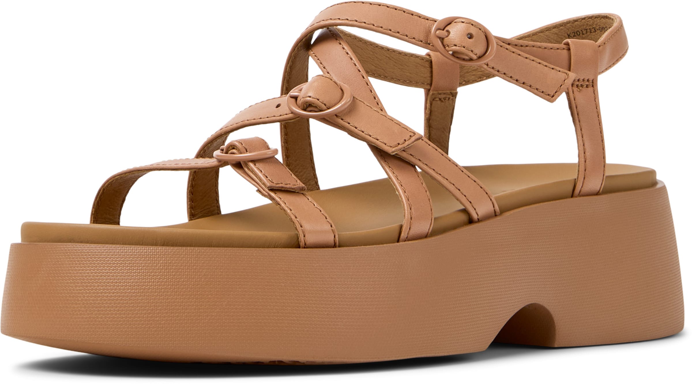 CAMPER Riemensandale 'Tasha' in Beige: Vorderseite