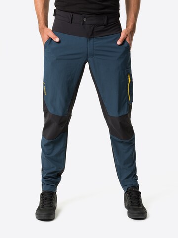 VAUDE Regular Outdoor Pants 'Qimsa' in Blue: front